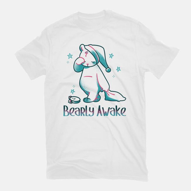 I'm Bearly Awake-Womens-Fitted-Tee-tobefonseca