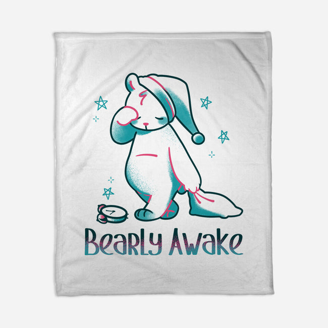 I'm Bearly Awake-None-Fleece-Blanket-tobefonseca