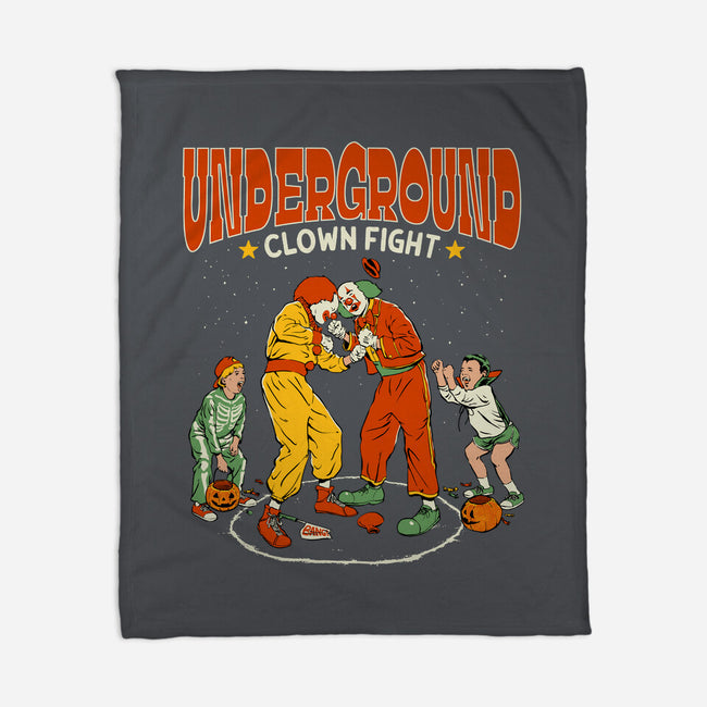 Clown Fight-None-Fleece-Blanket-Hafaell