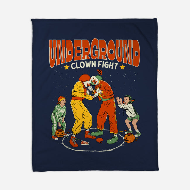 Clown Fight-None-Fleece-Blanket-Hafaell