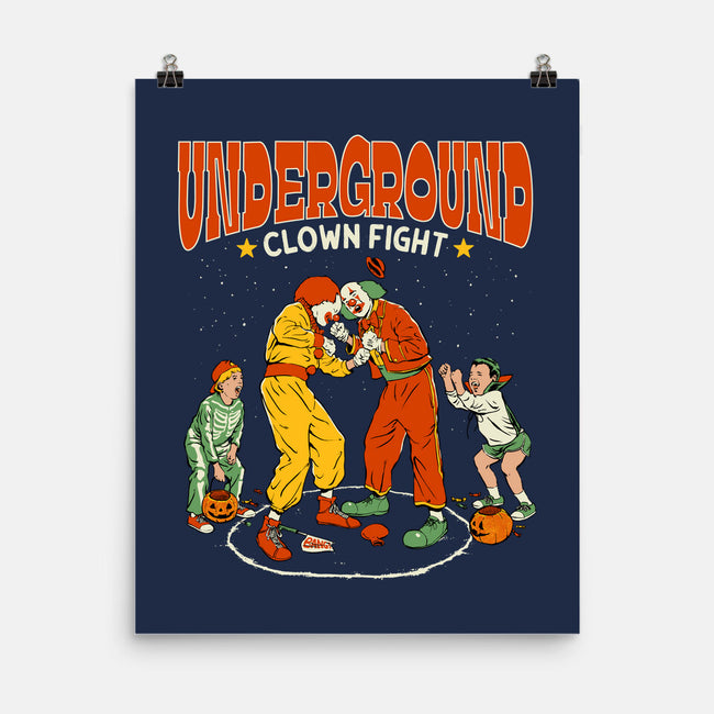 Clown Fight-None-Matte-Poster-Hafaell