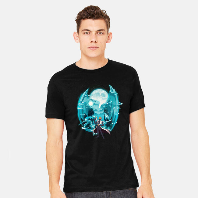 Blue Eyes White Dragon-Mens-Heavyweight-Tee-dandingeroz