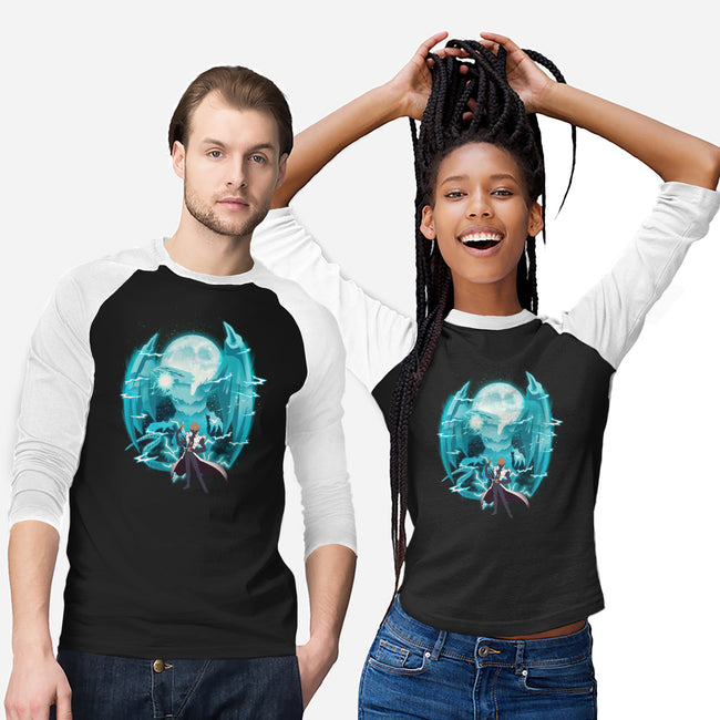 Blue Eyes White Dragon-Unisex-Baseball-Tee-dandingeroz