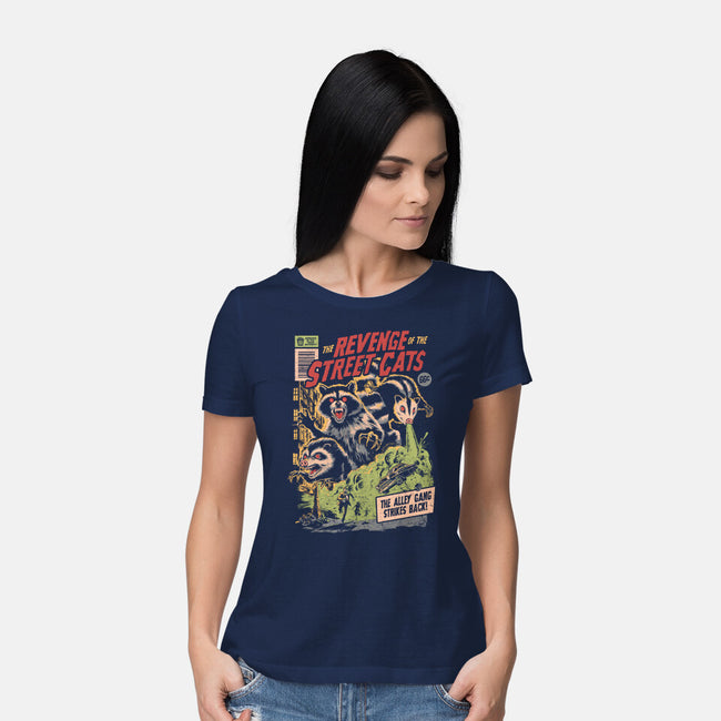 Revenge Of The Street Cats-Womens-Basic-Tee-eduely