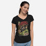 Revenge Of The Street Cats-Womens-V-Neck-Tee-eduely