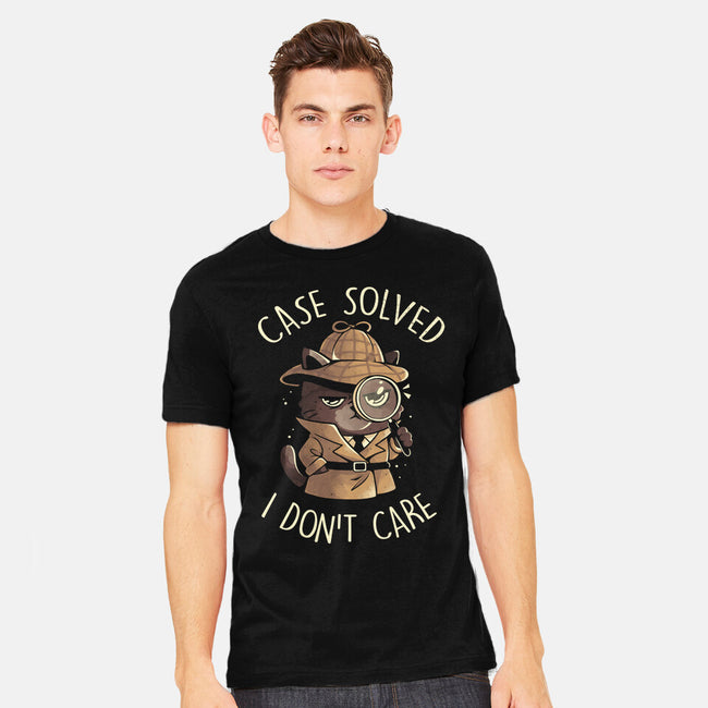 Case Solved I Don't Care-Mens-Heavyweight-Tee-eduely