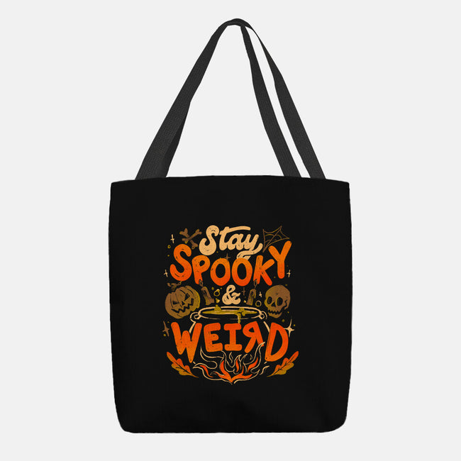 Stay Spooky And Weird-None-Basic Tote-Bag-eduely