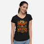 Stay Spooky And Weird-Womens-V-Neck-Tee-eduely