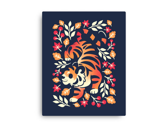 Autumn Cute Tiger