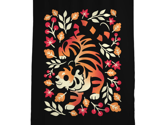 Autumn Cute Tiger