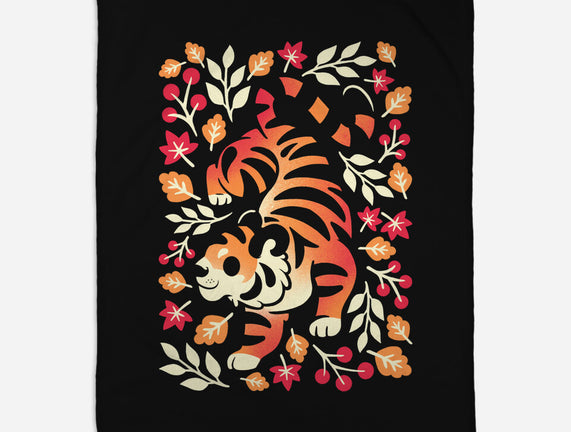 Autumn Cute Tiger