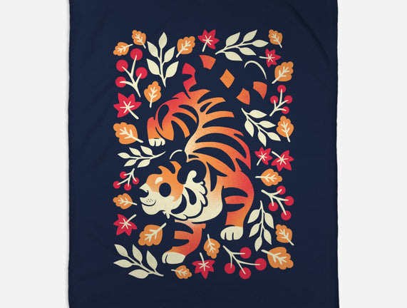 Autumn Cute Tiger