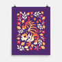 Autumn Cute Tiger-None-Matte-Poster-NemiMakeit