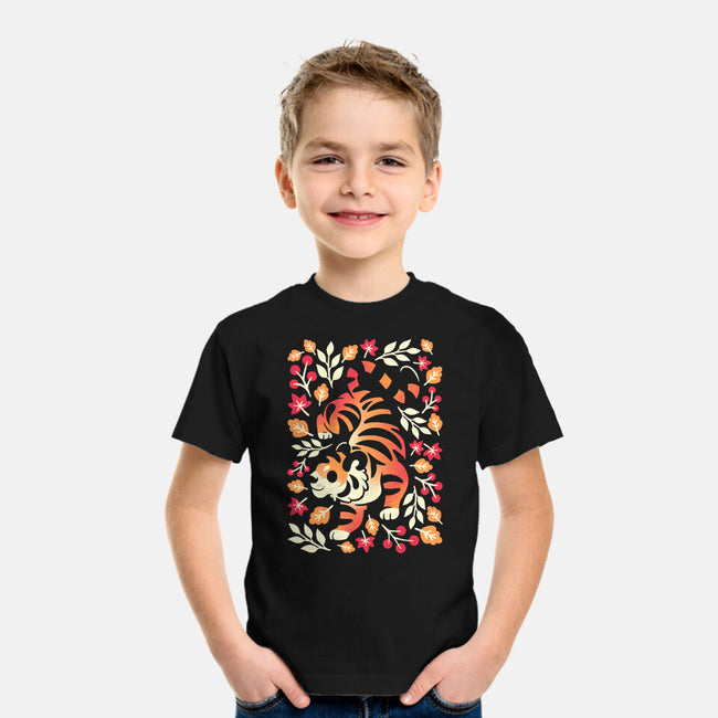 Autumn Cute Tiger-Youth-Basic-Tee-NemiMakeit