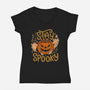 Stay Spooky-Womens-V-Neck-Tee-eduely