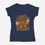 Stay Spooky-Womens-V-Neck-Tee-eduely