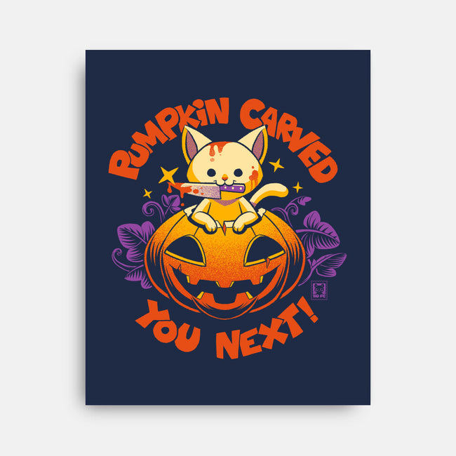 Pumpkin Carved You Next-None-Stretched-Canvas-worlddominationforcats