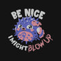 Be Nice I Might Blow Up-Womens-Off Shoulder-Sweatshirt-Estudio Horta