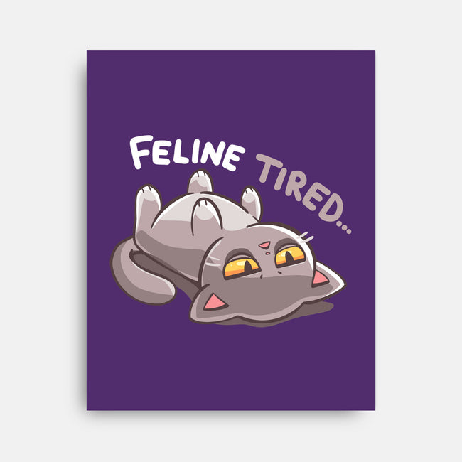 Feline Tired-None-Stretched-Canvas-TechraNova