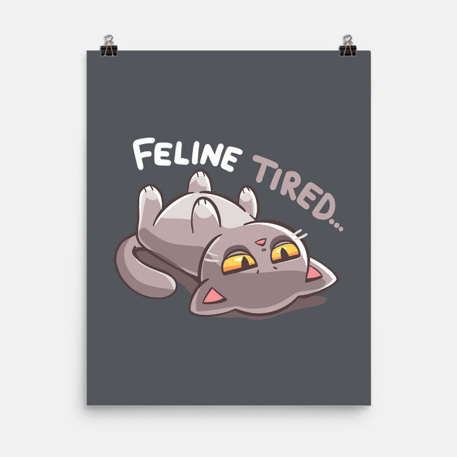 Feline Tired-None-Matte-Poster-TechraNova