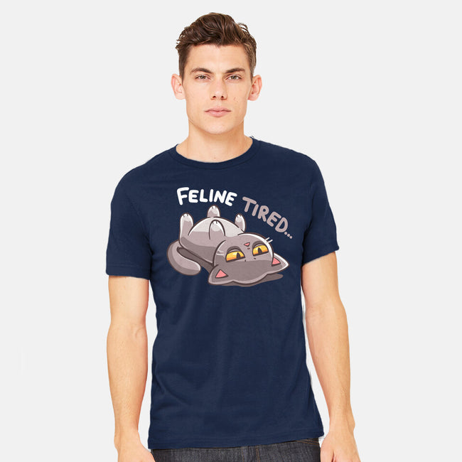 Feline Tired-Mens-Heavyweight-Tee-TechraNova