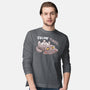 Feline Tired-Mens-Long Sleeved-Tee-TechraNova