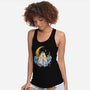 Ghost And Flowers-Womens-Racerback-Tank-yumie