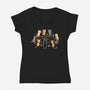 Cat Ritual-Womens-V-Neck-Tee-yumie