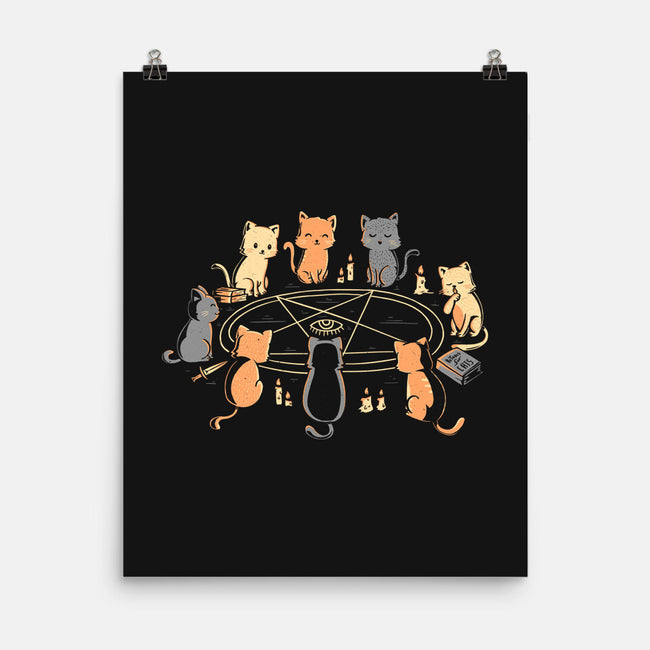 Cat Ritual-None-Matte-Poster-yumie