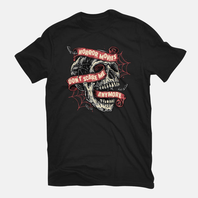 Horror Movies Aren't Scary-Womens-Basic-Tee-glitchygorilla