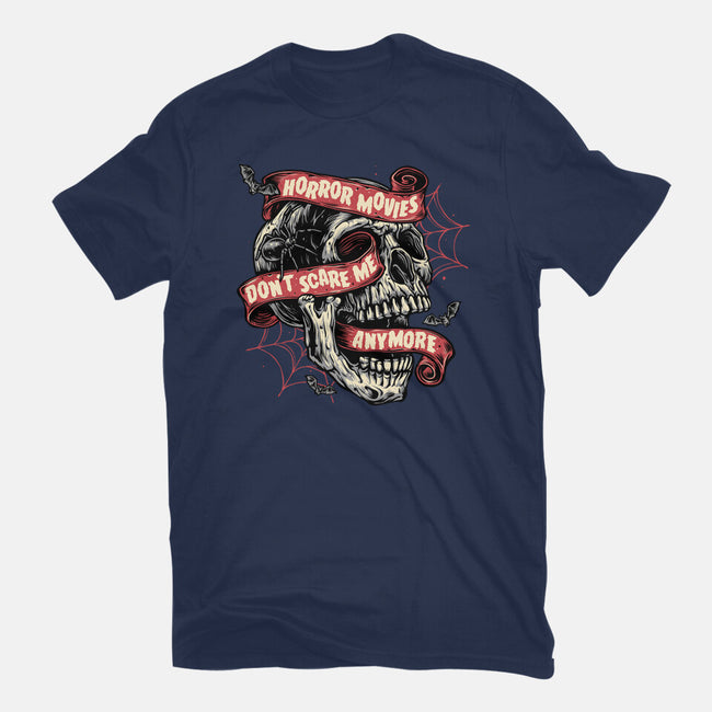 Horror Movies Aren't Scary-Womens-Basic-Tee-glitchygorilla