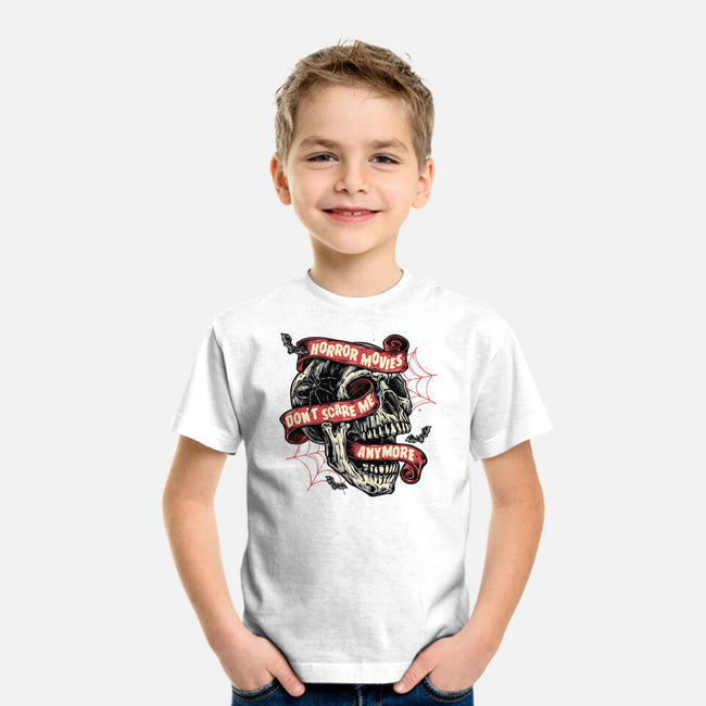 Horror Movies Aren't Scary-Youth-Basic-Tee-glitchygorilla