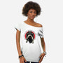 One Big Horror Flick-Womens-Off Shoulder-Tee-glitchygorilla