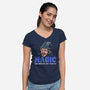 Like Science But Unreal-Womens-V-Neck-Tee-zascanauta