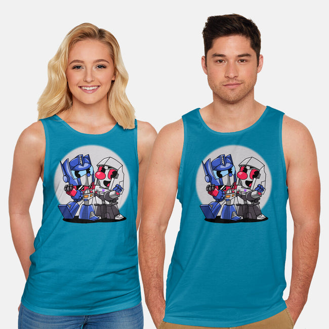 Cybertron Head-Unisex-Basic-Tank-joerawks