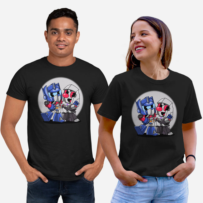 Cybertron Head-Unisex-Basic-Tee-joerawks