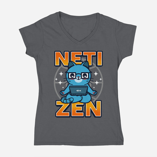 Neti Zen-Womens-V-Neck-Tee-Boggs Nicolas