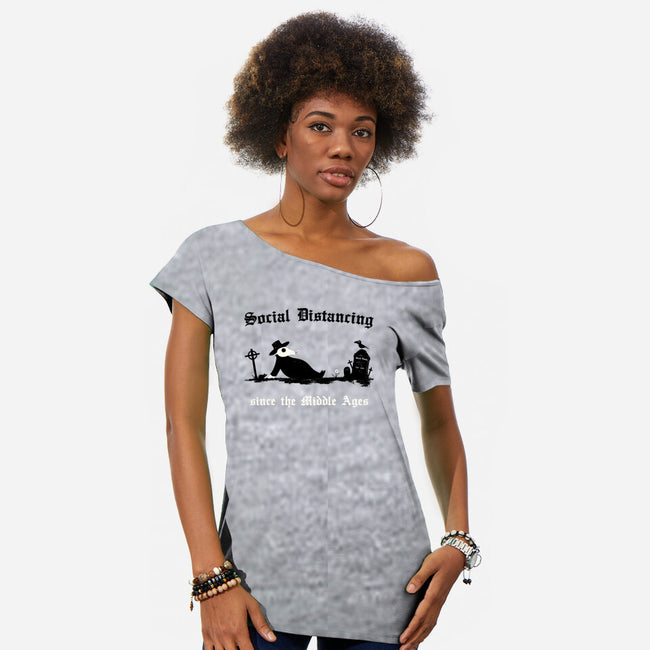 Black Death-Womens-Off Shoulder-Tee-Mattania