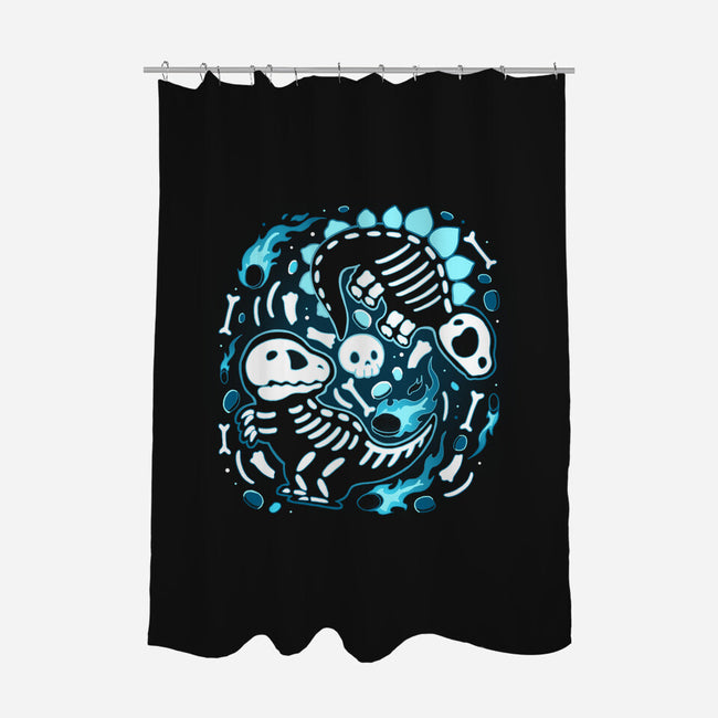 Extinction Skeleton-None-Polyester-Shower Curtain-Vallina84