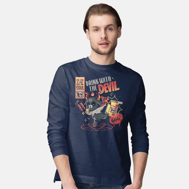 Drink With The Devil-Mens-Long Sleeved-Tee-yumie