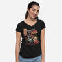 Drink With The Devil-Womens-V-Neck-Tee-yumie