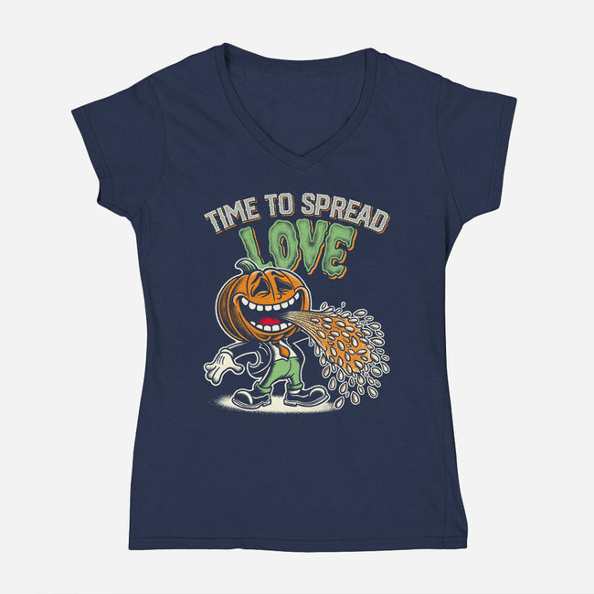 Time To Spread Love-Womens-V-Neck-Tee-OPIPPI