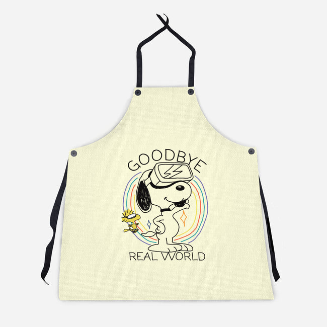 Goodbye Real World-Unisex-Kitchen-Apron-OPIPPI