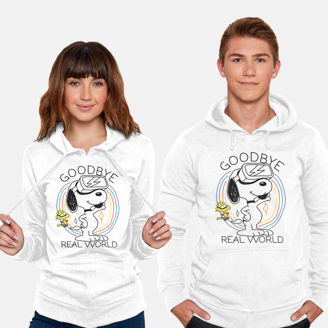 Goodbye Real World-Unisex-Pullover-Sweatshirt-OPIPPI