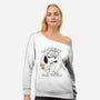 Goodbye Real World-Womens-Off Shoulder-Sweatshirt-OPIPPI