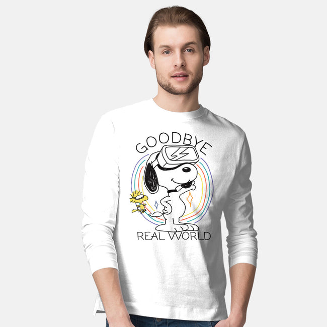 Goodbye Real World-Mens-Long Sleeved-Tee-OPIPPI