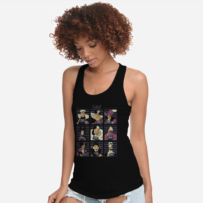 Most Wanted Villains-Womens-Racerback-Tank-yumie