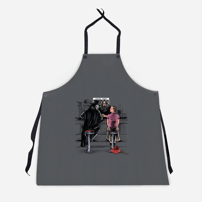 R For Runaway-Unisex-Kitchen-Apron-zascanauta