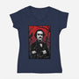 The Poet-Womens-V-Neck-Tee-kharmazero