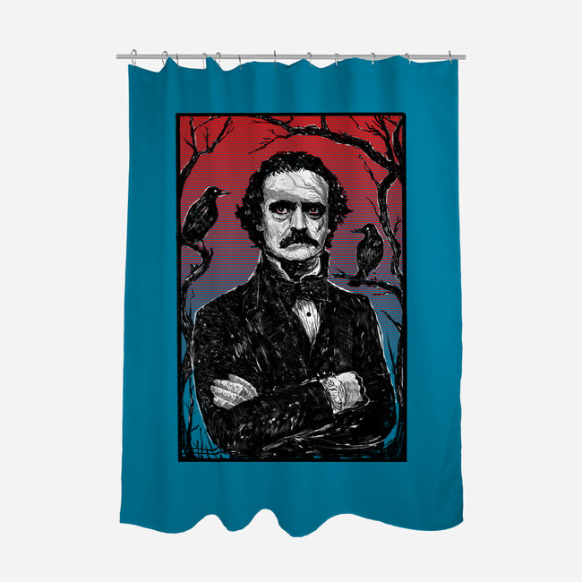 The Poet-None-Polyester-Shower Curtain-kharmazero